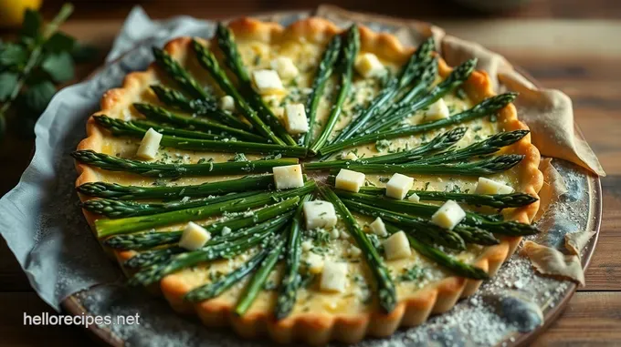 Asparagus & Gruyere Tart with a Zesty Lemon-Herb Crust
