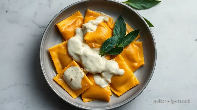 Autumn s Embrace: Butternut Squash Ravioli