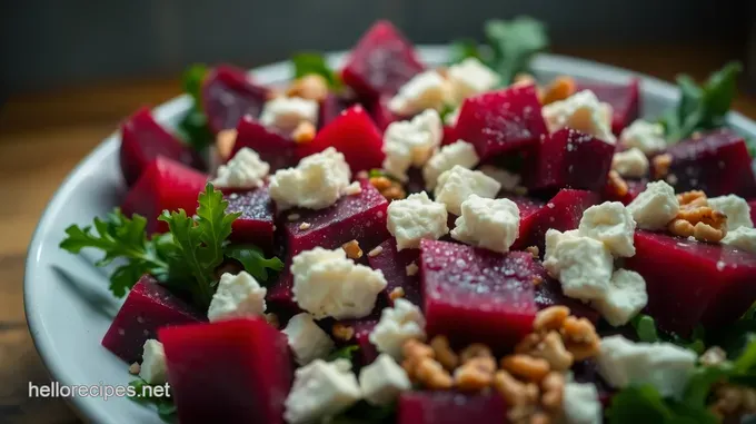 Beetroot Salad with Feta and Walnuts