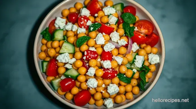 Easy Salad Recipes: My Vibrant Mediterranean Chickpea Salad Bright & Zesty Mediterranean Chickpea Salad