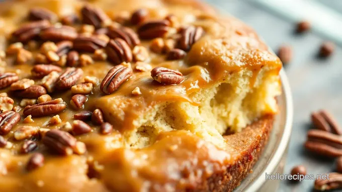 Butter Pecan Praline Poke Cake