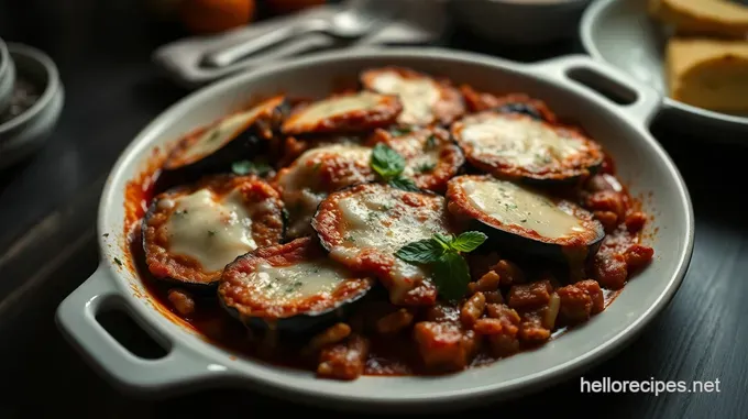Classic Baked Eggplant Parmesan: A Cheesy Delight