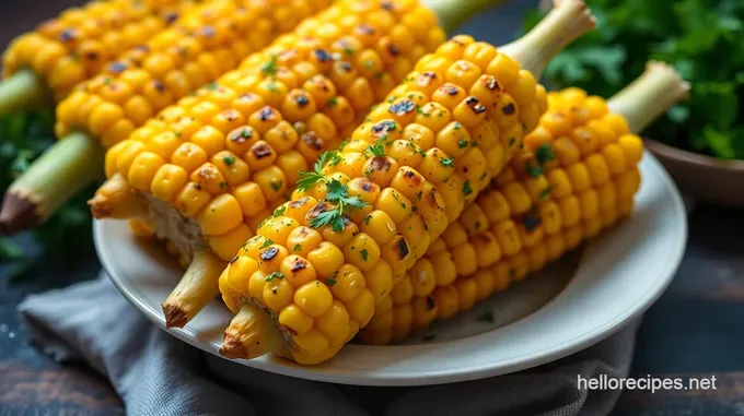 Classic Grilled Corn on the Cob with Herb Butter