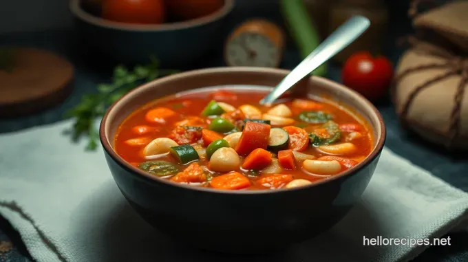 Classic Italian Minestrone Soup: A Hearty Bowl of Comfort