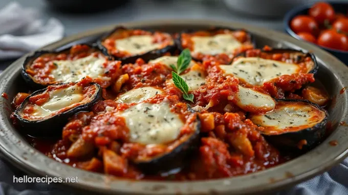 Classic Roasted Eggplant Parmesan Delight