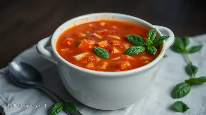 Classic Tomato Basil Soup: A Cozy Classic with a Twist