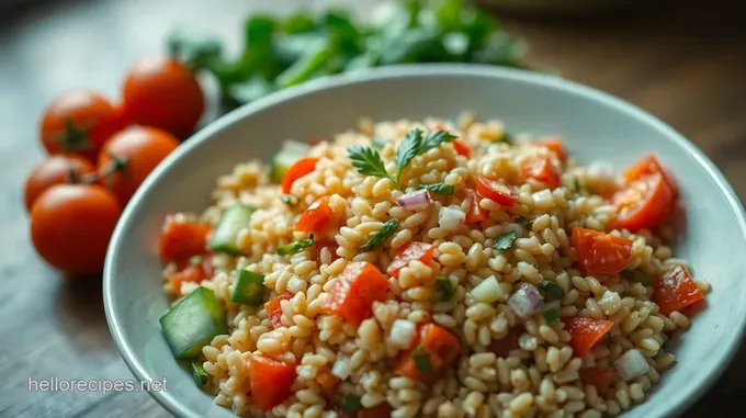 Cooked Farro Salad Delight