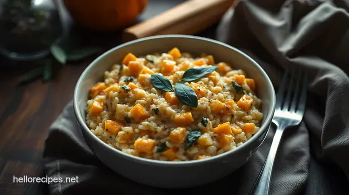 Creamy Butternut Squash & Sage Risotto: A Warm Hug in a Bowl Creamy Roasted Butternut Squash & Sage Risotto