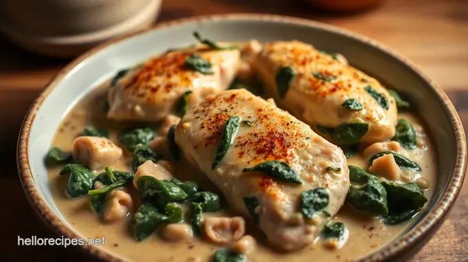 Creamy Spinach and Artichoke Stuffed Chicken Breast