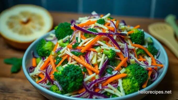 Crisp & Zesty Broccoli Slaw – A Fresh Take on a Classic