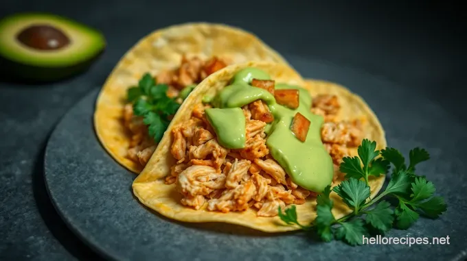 Crispy Chicken Tostadas with Avocado Lime Dressing