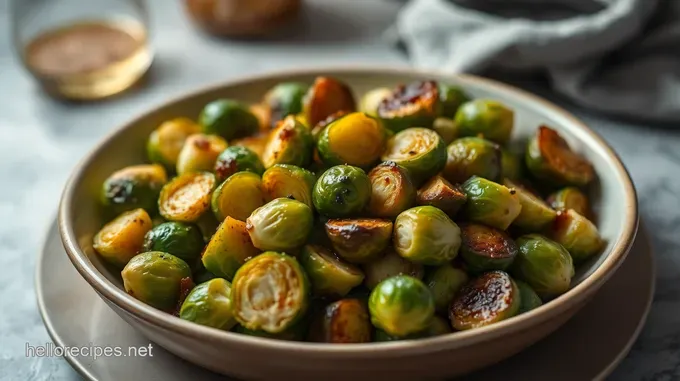 Crispy Roasted Brussels Sprouts with a Savory Drizzle