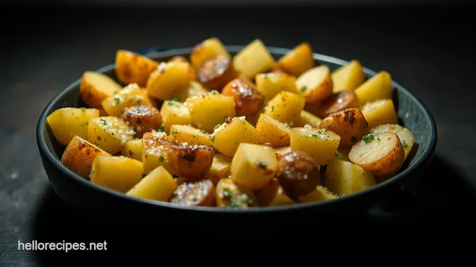Crispy Smashed Potatoes with Garlic Herb Butter