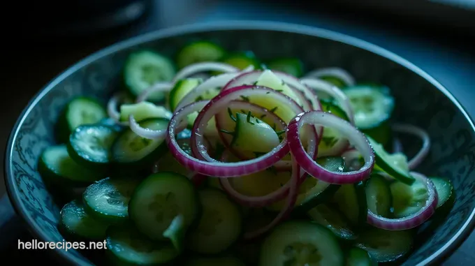 Cucumber & Dill Salad with Lemon-Yogurt Dressing
