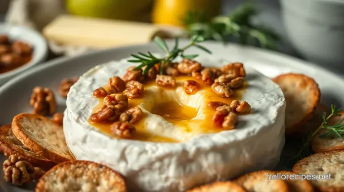 Decadent Baked Brie with Honey and Walnuts