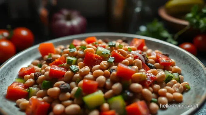 Garden Fresh Pinto Bean Salad with Herb Vinaigrette Garden Fresh Pinto Bean Salad with Herb Vinaigrette