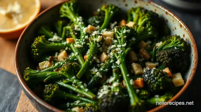 Garlic Parmesan Roasted Broccolini