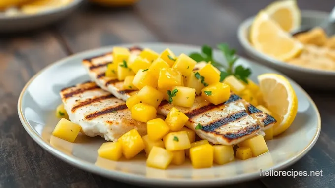 Grilled Cobia with Tropical Mango Salsa