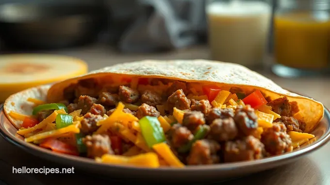 Hearty Breakfast Burrito: A Morning Marvel