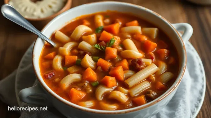 Hearty Pasta Fagioli Soup: A Classic Italian Comfort Dish