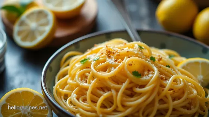 Luscious Lemon Pasta with Garlic and Fresh Herbs