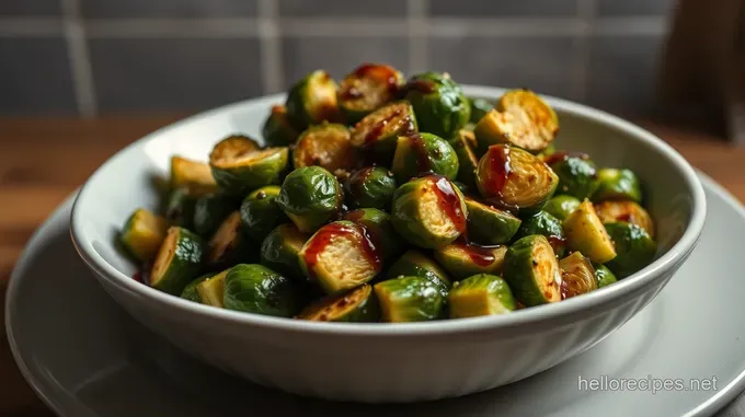 Roasted Brussels Sprouts with Balsamic Glaze and Parmesan