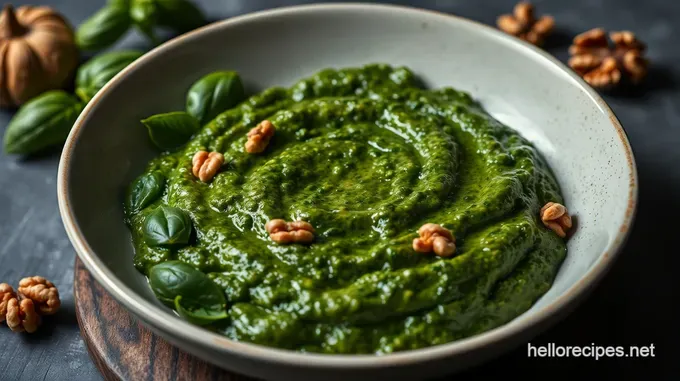 Rustic Walnut Pesto: A Nutty Twist on a Classic Italian Sauce