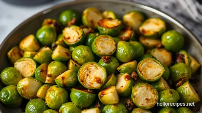 Savory Roasted Brussels Sprouts with Balsamic Glaze
