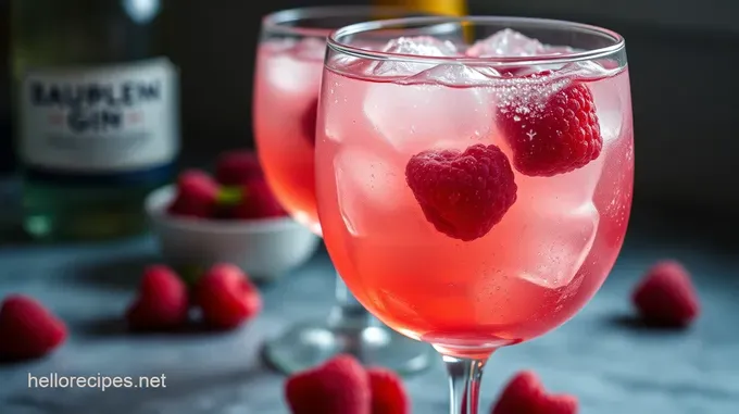Sparkling Raspberry Gin Fizz