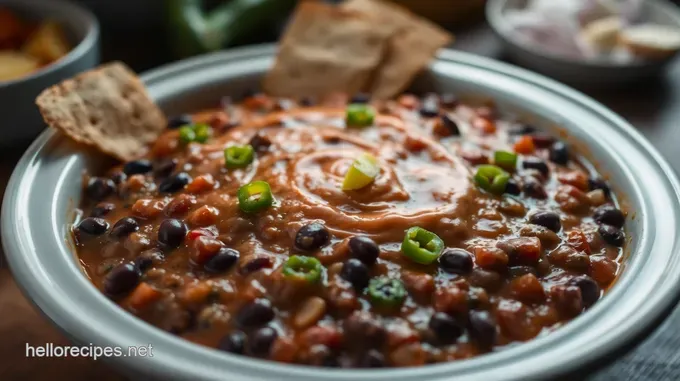 Spicy Southwest Black Bean Dip