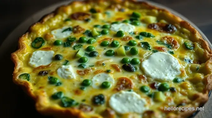 Spring Vegetable & Goat Cheese Frittata