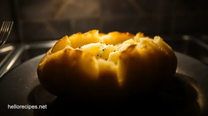 The Perfect Oven-Baked Potato: Fluffy Inside Crispy Skin