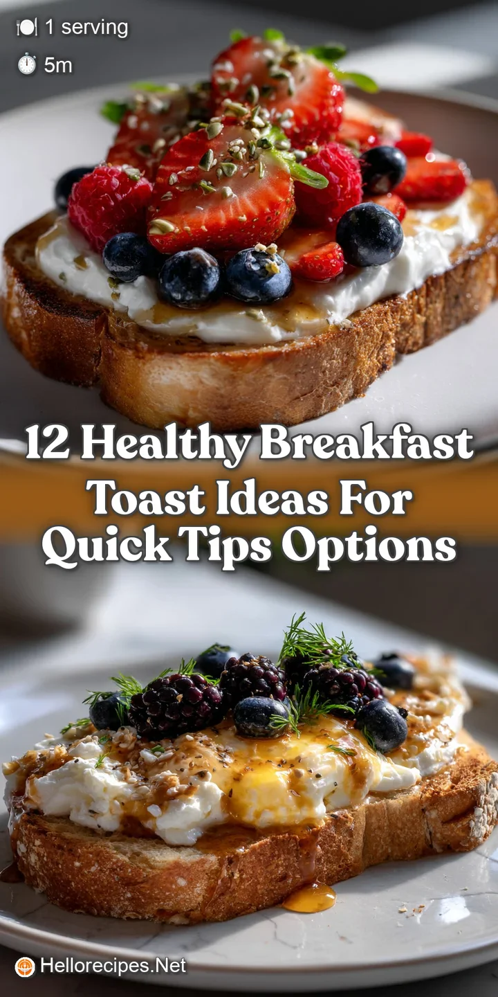12 Healthy Breakfast Toast Ideas For Quick Tips Options