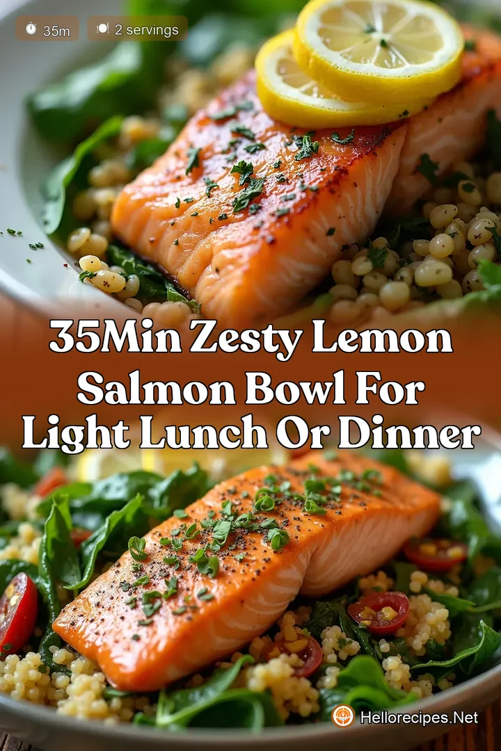 35Min Zesty Lemon Salmon Bowl for Light Lunch or Dinner