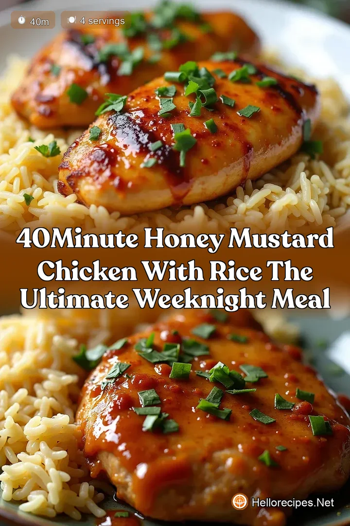 40Minute Honey Mustard Chicken with Rice The Ultimate Weeknight Meal
