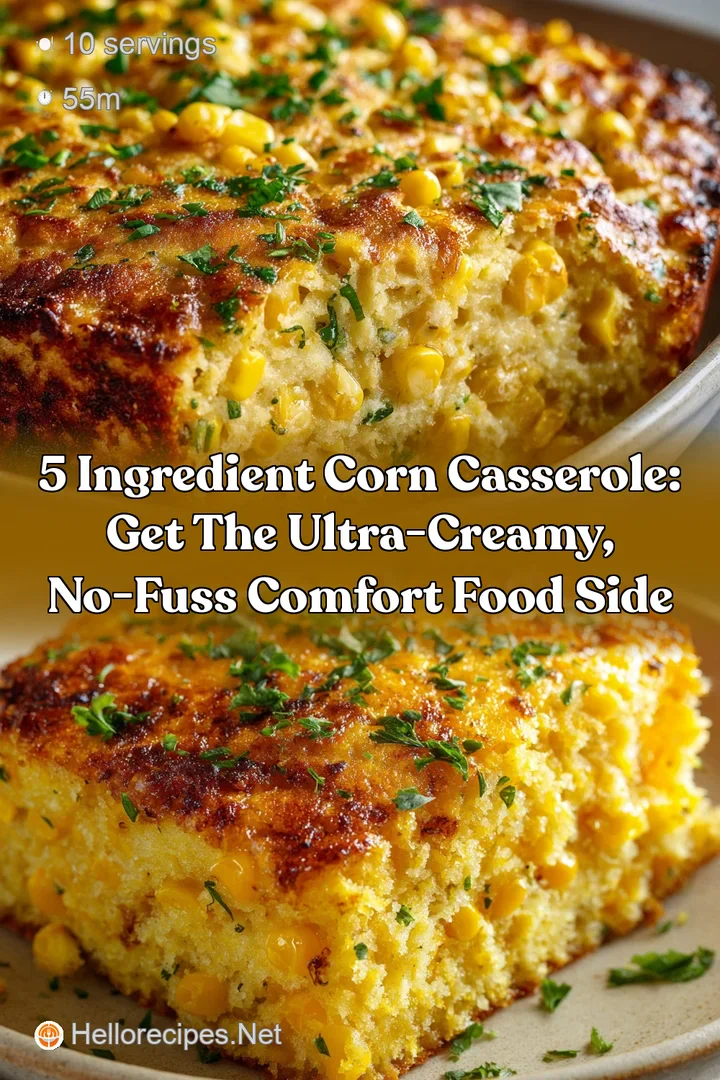 5 ingredient Corn Casserole: Get the Ultra-Creamy No-Fuss Comfort Food Side