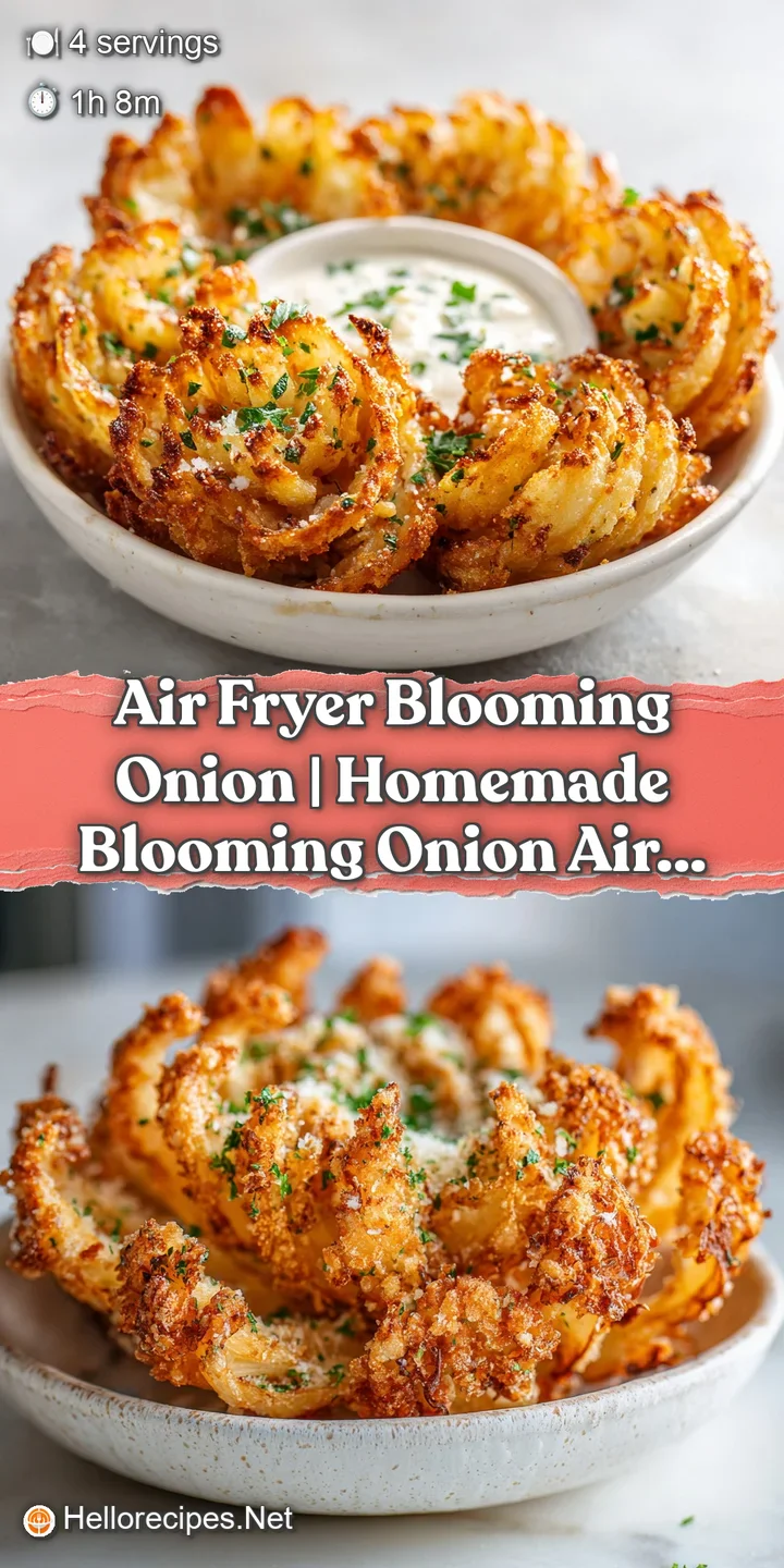 Close-up of a perfectly fried, fanned-out onion showcasing its crunchy, layered texture and warm golden hue.