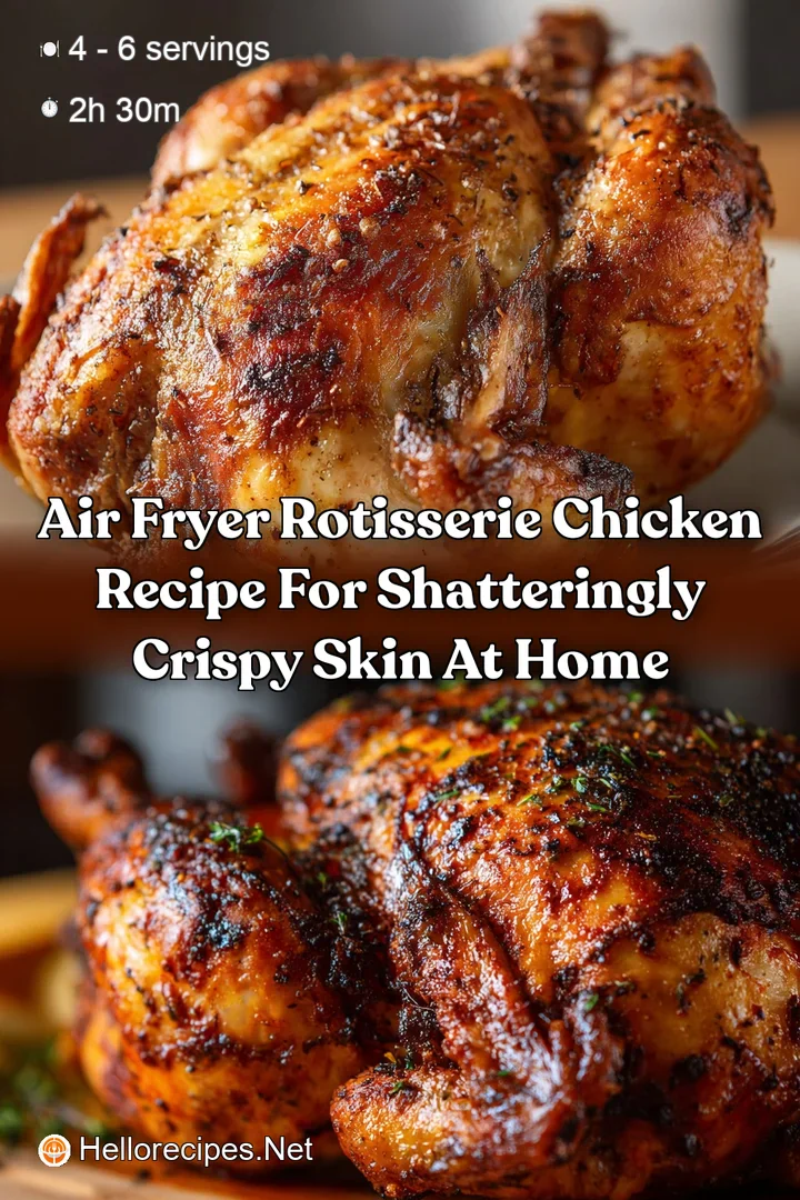 Air Fryer Rotisserie Chicken Recipe for Shatteringly Crispy Skin at Home