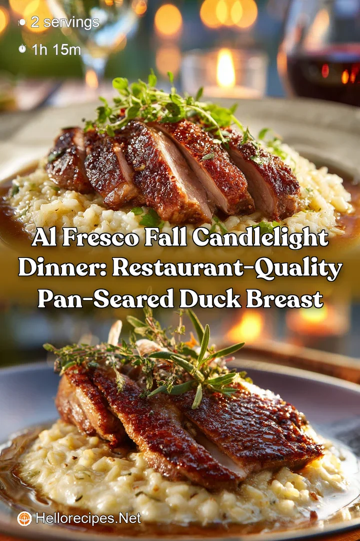 Al Fresco Fall Candlelight Dinner: Restaurant-Quality Pan-Seared Duck Breast