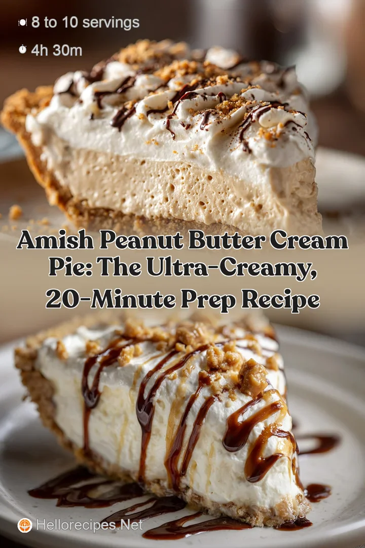 Amish Peanut Butter Cream Pie: The Ultra-Creamy 20-Minute Prep Recipe
