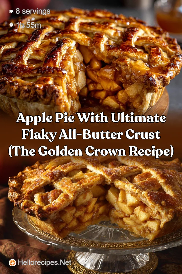 Apple Pie with Ultimate Flaky All-Butter Crust (The Golden Crown Recipe)