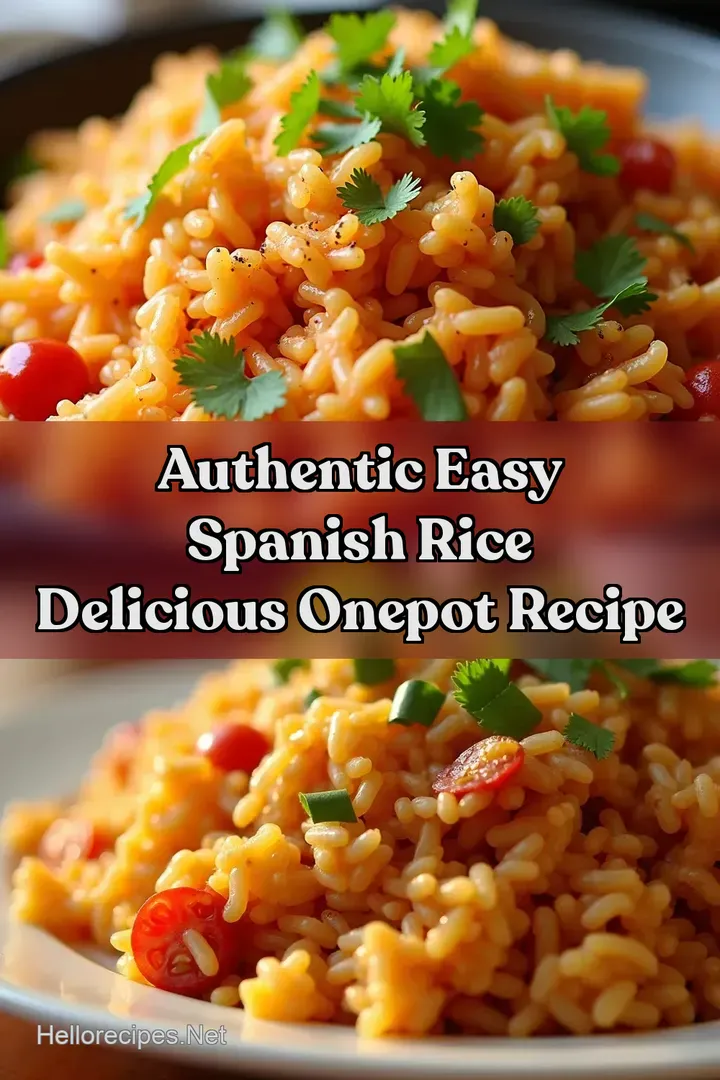 Authentic Easy Spanish Rice Delicious OnePot Recipe