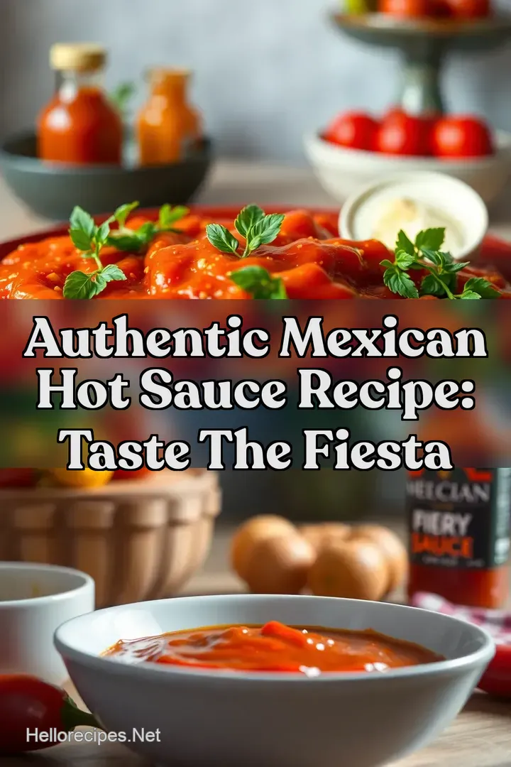Authentic Mexican Hot Sauce Recipe: Taste The Fiesta : PIN FOR LATER Authentic Mexican Hot Sauce Recipe: Taste The Fiesta