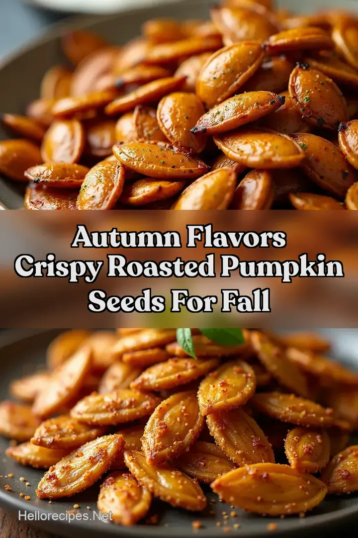 Autumn Flavors Crispy Roasted Pumpkin Seeds for Fall