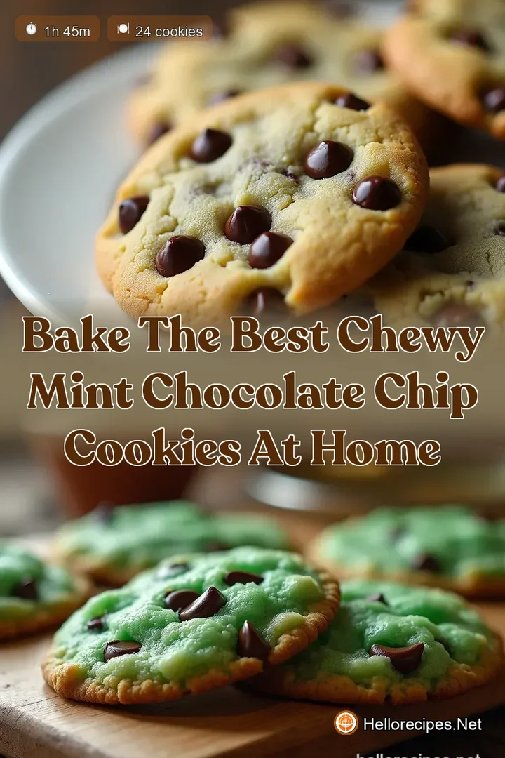 Bake The Best Chewy Mint Chocolate Chip Cookies at Home