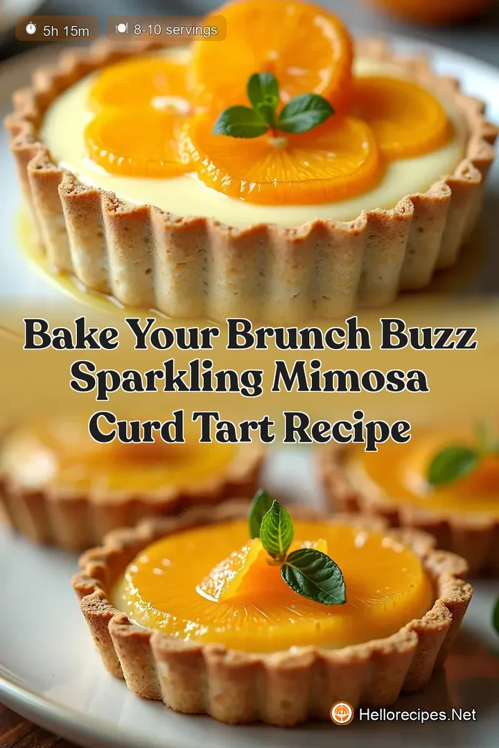Bake Your Brunch Buzz Sparkling Mimosa Curd Tart Recipe