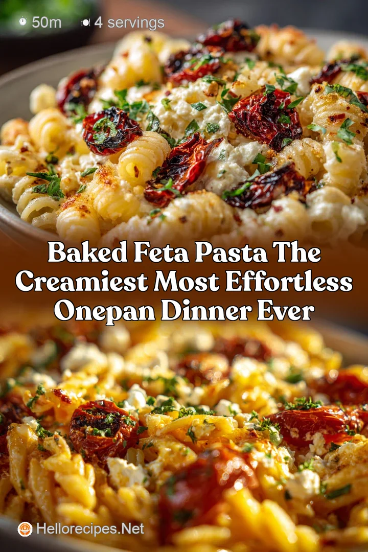 Baked Feta Pasta The Creamiest Most Effortless OnePan Dinner Ever