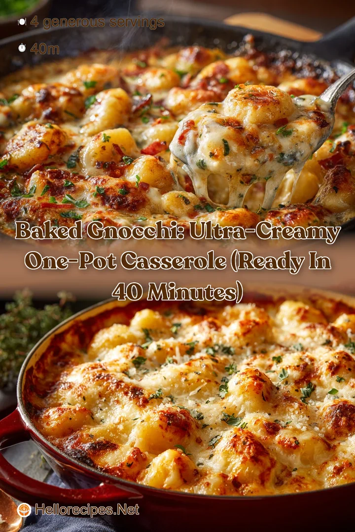 Baked Gnocchi: Ultra-Creamy One-Pot Casserole (Ready in 40 Minutes)