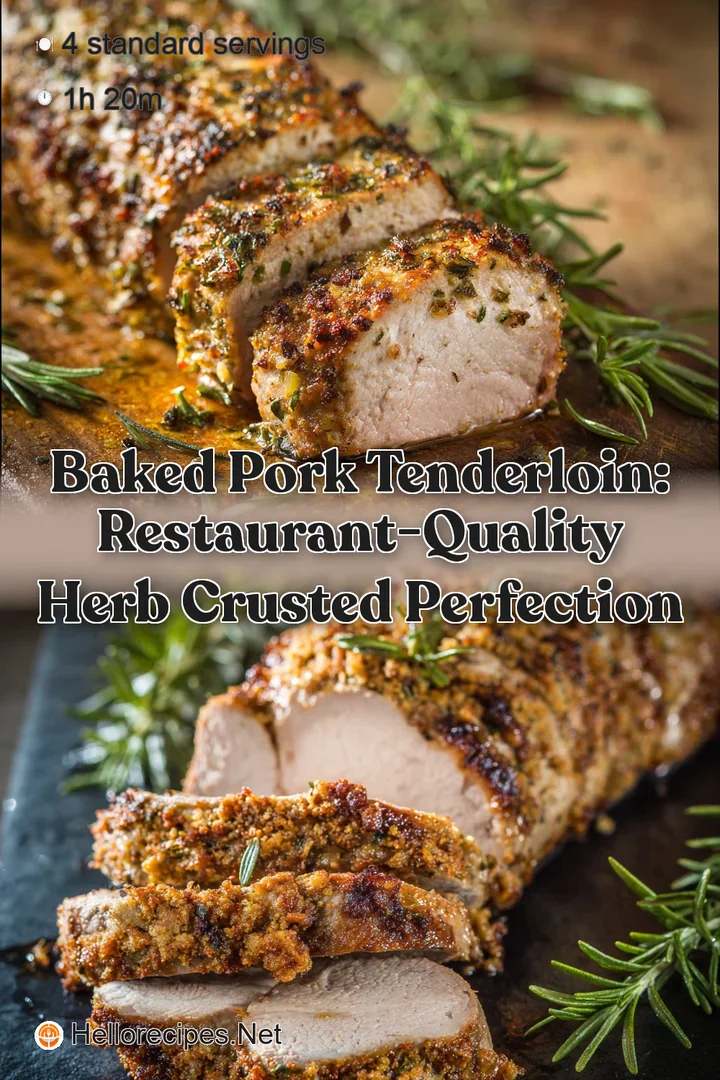 Baked Pork Tenderloin: Restaurant-Quality Herb Crusted Perfection