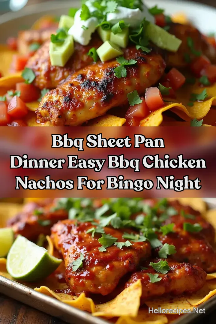 BBQ Sheet Pan Dinner Easy BBQ Chicken Nachos For Bingo Night